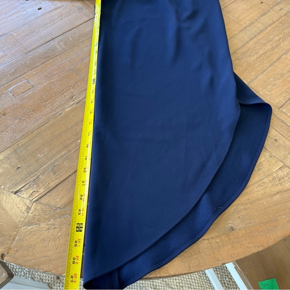 Karen Millen Navy Structured Strapy Halter Tapered Leg Jumpsuit Romper Size 4 - Picture 13 of 14